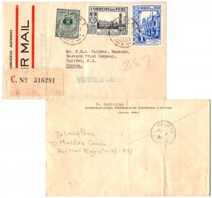 Peru 15c Chavez, 50c San Marcos University, Lima and 1P Post Office, Lima 193...