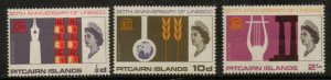 PITCAIRN ISLANDS SG61/3 1966 U.N.E.S.C.O.MTD MINT