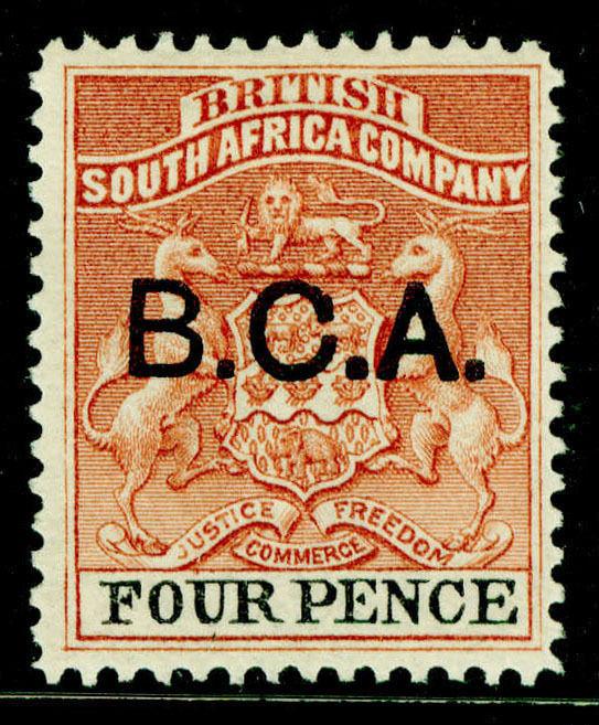 NYASALAND - BCA SG3, 4d reddish chesnut & black, LH MINT. Cat £15.