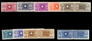 Italian Colonies, Somalia #Q56-64 Cat$356.50, 1950 1c-3s, complete set of uns...