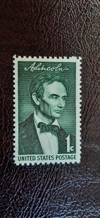 US Scott # 1113; 1c A. Lincoln; MNH, og, from 1959; XF centering