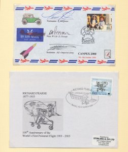 New Zealand Covers x 8  1st & Special Air UK864