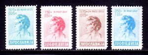 Yugoslavia - Scott #B48-B51 - MH - SCV $3.35