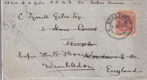 1901, Boksburg, Transvaal to Wimbledon, England, See Remark (27873)