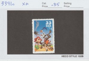 Scott# 3391a 2000 33c Road Runner & Wile E. Coyote Issue VF/XF MNH