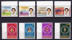 Seychelles 1977 Sc#380/387 SILVER JUBILEE QUEEN ELIZABETH II Set (8) MNH