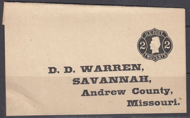 United States U50 - Unused Pre-printed Stationary Envelope