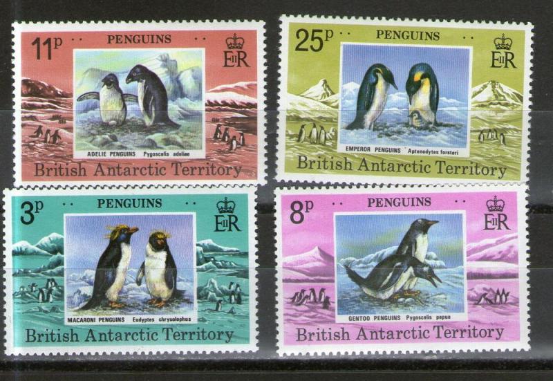 British Antarctic Territory 72-75  MNH