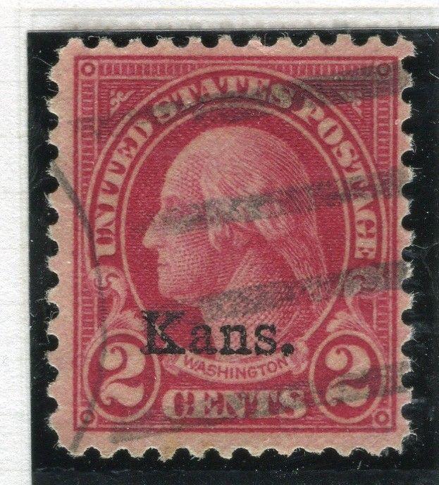 USA; 1929 early pre-cancelled issue Kans. fine used 2c. value