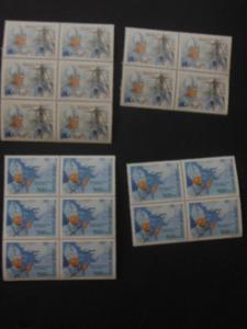 GUINEA-BISSAU : 1990. Scott #885-87 Pope's Visit. 10 Cplt sets + 10 S/S. Cat $90