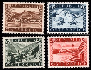 Austria 1946  Scott #496-99 MNH, solid panels