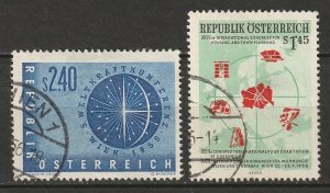 Austria 1956 Sc 611-2 used