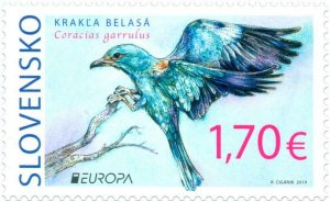 SLOVAKIA/2019 - EUROPA CEPT Rare Birds, MNH 