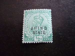 Stamps - Indian Convention State Jhind-Scott#81 -Mint Hinged Part Set of 1 Stamp