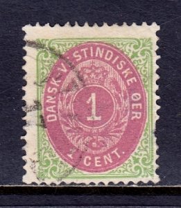 Danish West Indies - Scott #5 - Used - Fault at right - SCV $30