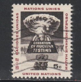 United Nations - New York # 133, Nuclear Test Ban Treaty, Used,