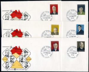 Australia 610-615,6 FDC.Michel 573-578. Australian Prime Ministers,1975.