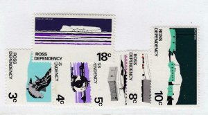 ROSS DEPENDENCY (MK6434) # L9-L14 VF-MNH VARc  1972 SCOTT BASE /SCENIC DESIGNS