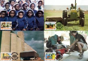 Bophuthatswana - 1986 Temisano Project Maxi Card Set