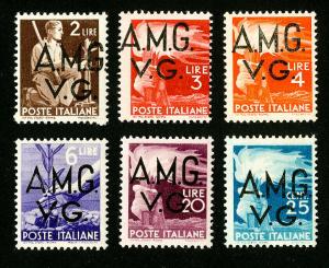 Italy Stamps # 1L14-19 VF OG LH AMG Set of 6 Scott Value $60.00