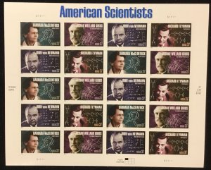 3906-3909    American Scientists    MNH 37¢ sheet of 20   Issued in 2005