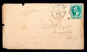 US #147 USED on cover