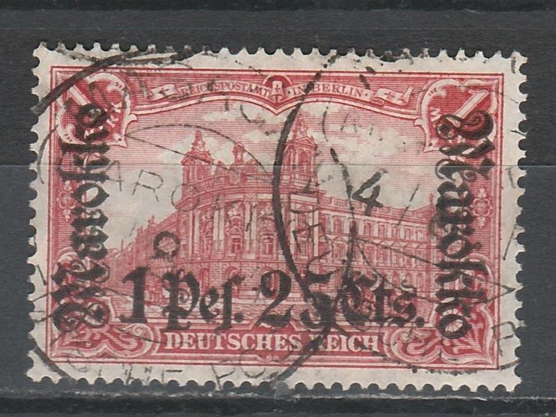 GERMAN PO IN MOROCCO 1911 MAROKKO OVERPRINT 1P25 USED