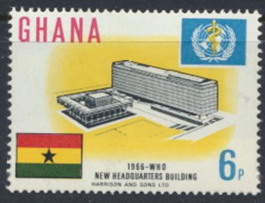 Ghana  SG 415  SC# 247 MH WHO World Health Organisation  1966 see scan