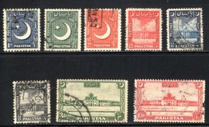 Pakistan #47-54 VF, Used,  CV  10.00  ...   4850037