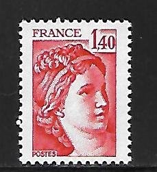 France - Regular Issue - Scott #1666 - VF - Mint Never Hinged (NH)