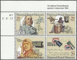 # 2779-2782 MINT NEVER HINGED NATIONAL POSTAL MUSEUM