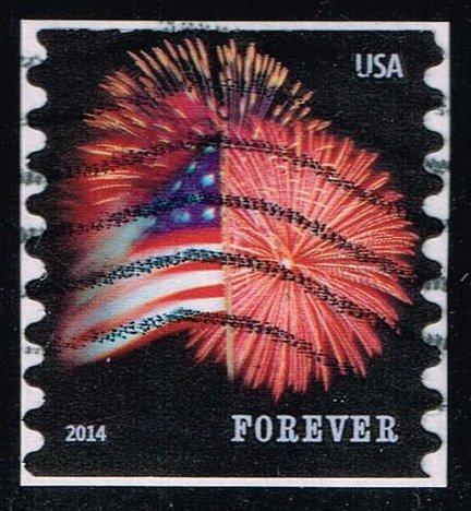 US #4853 Fort McHenry Flag and Fireworks; Used (0.25)