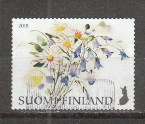 Finland  Scott#  1565b  Used  (2018 Daisies and Harebells)