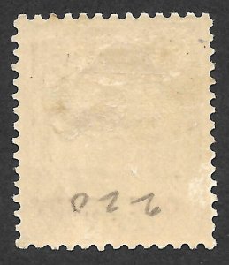 Doyle's_Stamps: MH Victoria, Australia, Two Pence Overprint, Scott #232*