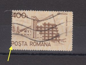 Romania STAMPS 1991 STAMPS HOTEL BAISOARA ERROR SHIFTED PRINT USED POST