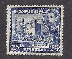 Cyprus, 148, Kolossi Castle Single,**Used**