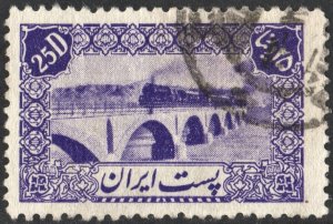 Iran SC#883 25d Railway Bridge (1944) Used