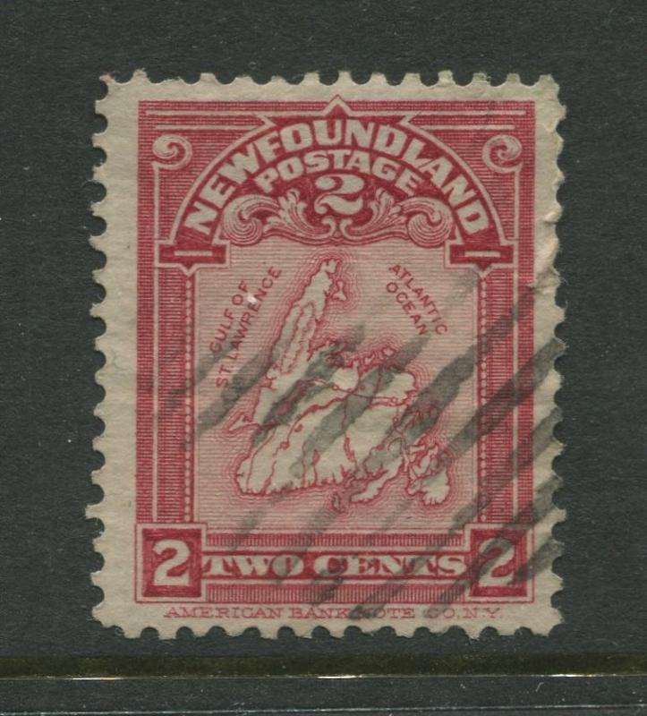 Newfoundland - Scott 86 - QV Definitive - 1908 - FU - Single 2c Stamp