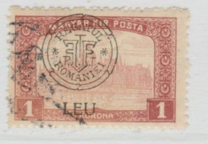Hungary Romanian Occupation Kolozsvar Cluj Issue 1919 1L Used A18P30F372-