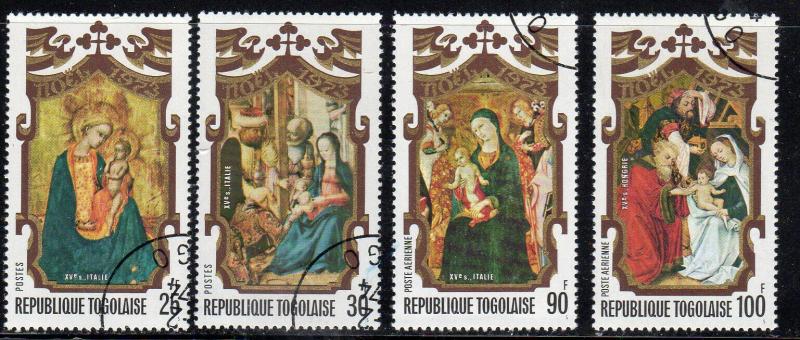 TOGO #860-861, C211-C212  1973  CHRISTMAS  MINT VF NH O.G  CTO  c