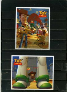 UGANDA 1997 WALT DISNEY TOY STORY SET OF 2 S/S MNH 