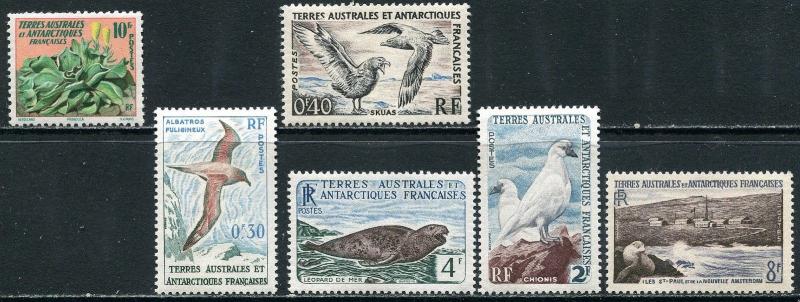 France Lot 6545 Francaises Postes 1959-60 SCOTT 11-13 16-18 Terres Australes et 