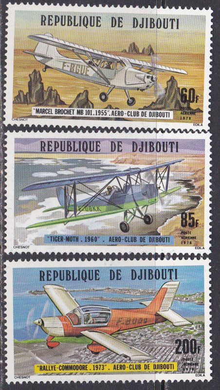 Djibouti Sc #C110-C112 MNH