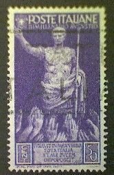 Italy, Scott #382, 1937, used (o), Receiving Acclaim, 50c, purple