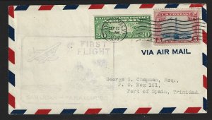 F6-16c/L57c Lindbergh First Flight St. Thomas to Trinidad 9/22/1929-9/22/1929