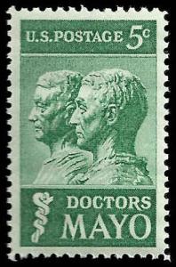 # 1251 MINT NEVER HINGED DOCTORS MAYO     VF+