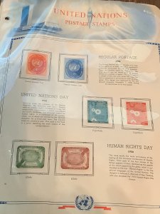 UNITED NATIONS MINT COLLECTION ON ALBUM PAGES