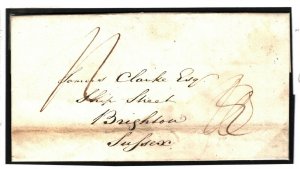 GB WALES Cover BROYNTLISS *Spelling Error* UDC Bronllys (Brecon) 1836 P124b