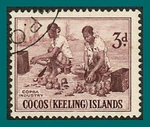 Cocos 1963 Copra Industry, used #1,SG1