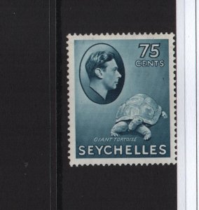 Seychelles 1938 SG145 75 cents - mounted mint